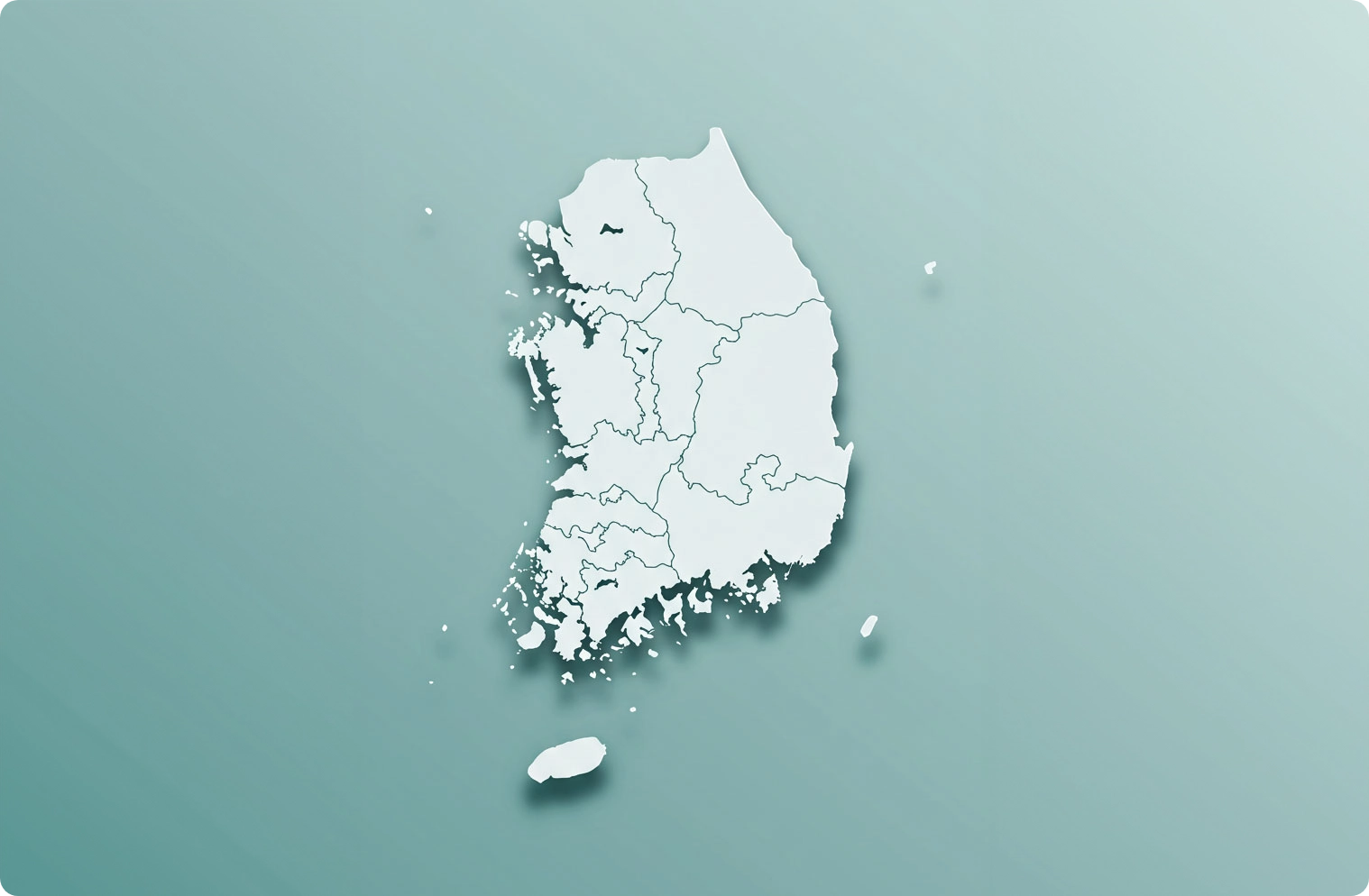 Map of the Republic of Korea